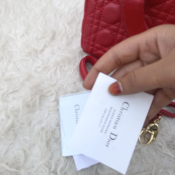 Diors classic Lady Dior bag with authenticity cards - Picture 15 of 15